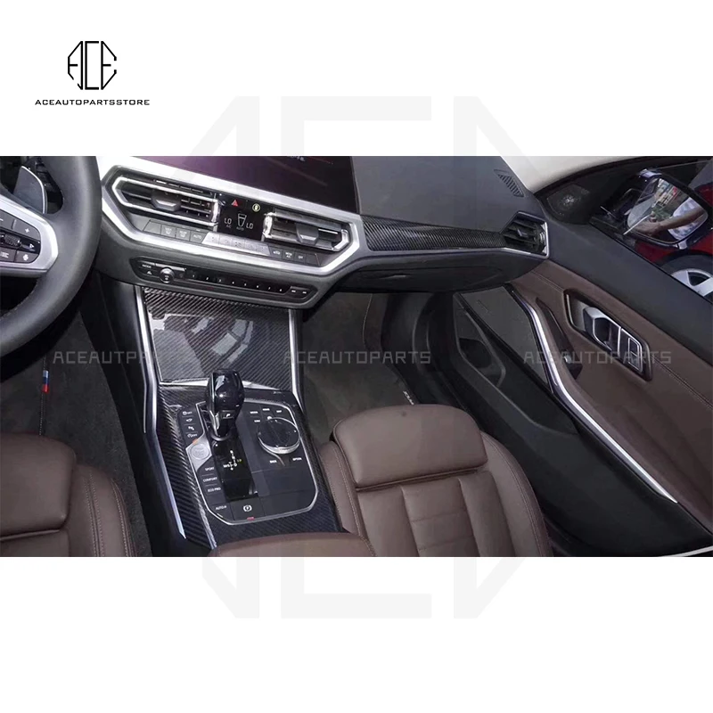 9 шт. для BMW 3 серии G20 G28 сухое углеродное волокно центральная панель управления