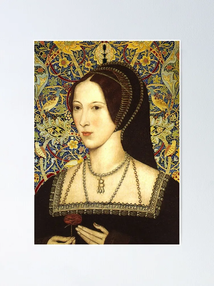 

Anne Boleyn, Queen Of England Poster Printed Canvas Posters Wall Art Home Office Decor