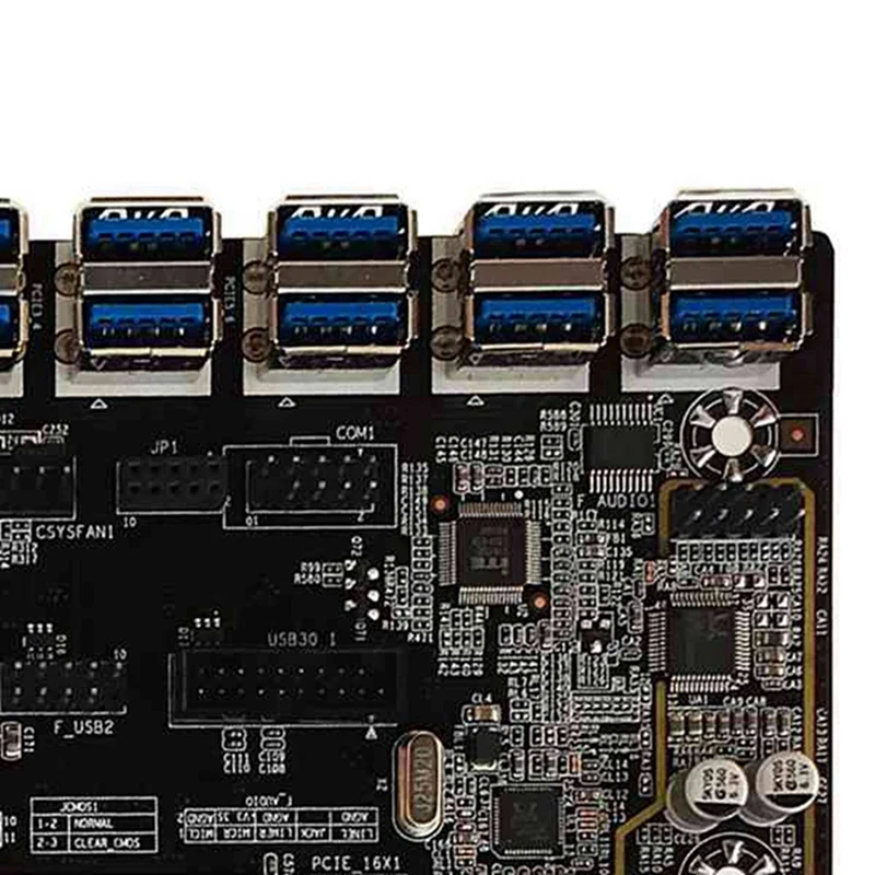 Материнская плата B250C Miner + кабель последовательного порта SATA3.0 SATA 12 слотов PCIE к