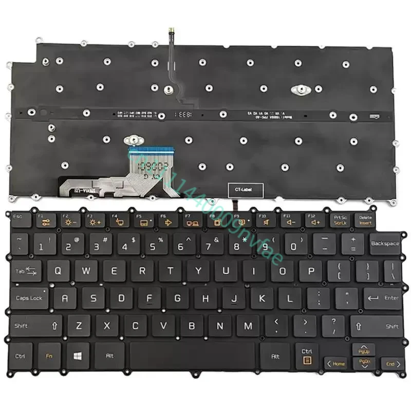 Фото Клавиатура для ноутбуков LG gram 13Z980, 13Z990, 14Z980, 14Z90NB, 14T90N, 14Z95N, 14Z990, 14Z90N с американской раскладкой, 0.3 мм №2