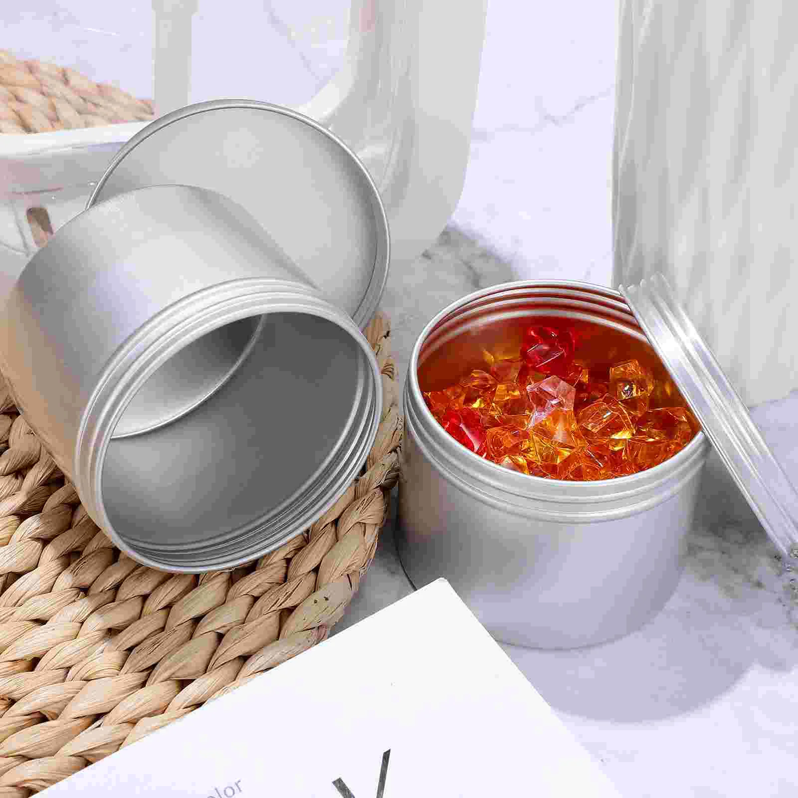 20 шт. круглая герметичная алюминиевая коробка контейнеры с винтовой крышкой