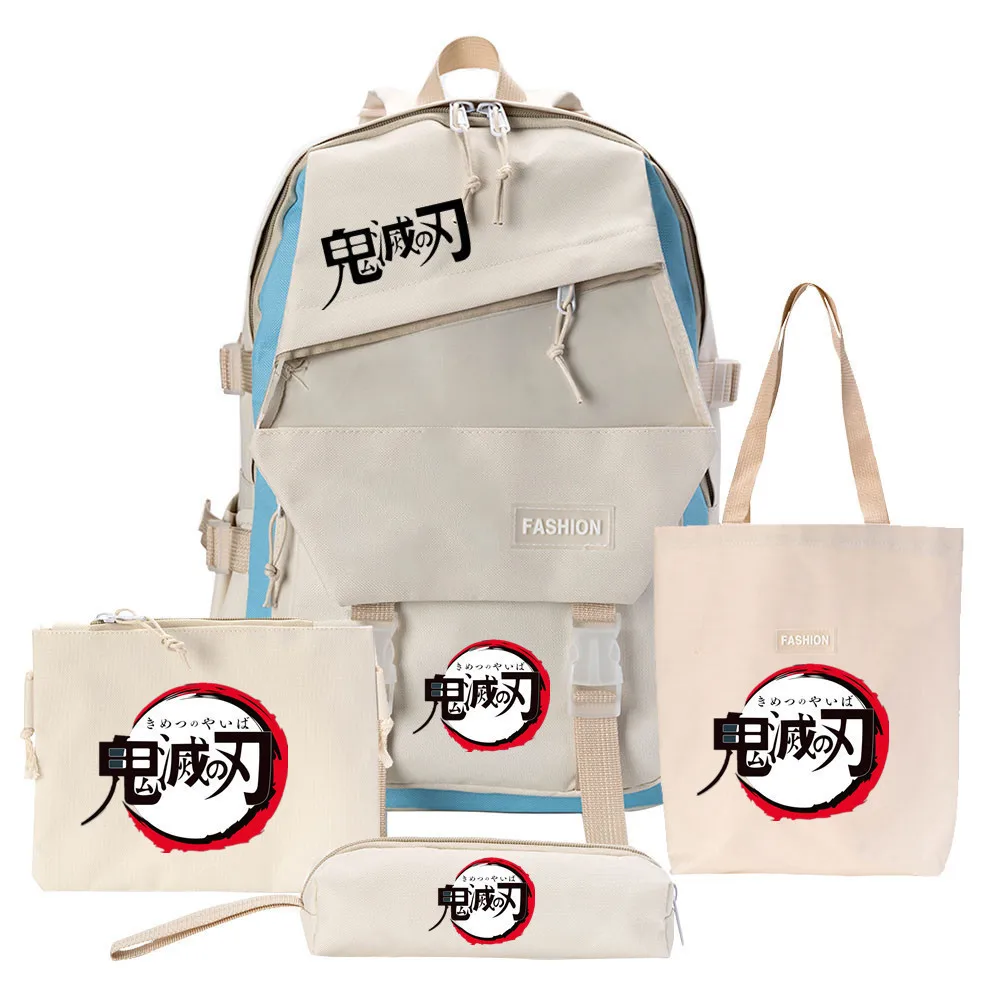 

Сумка с изображением истребителя демонов, рюкзак Kimetsu No Yaiba, школьные сумки с изображением героев мультфильмов, сумка-мессенджер, женская су...