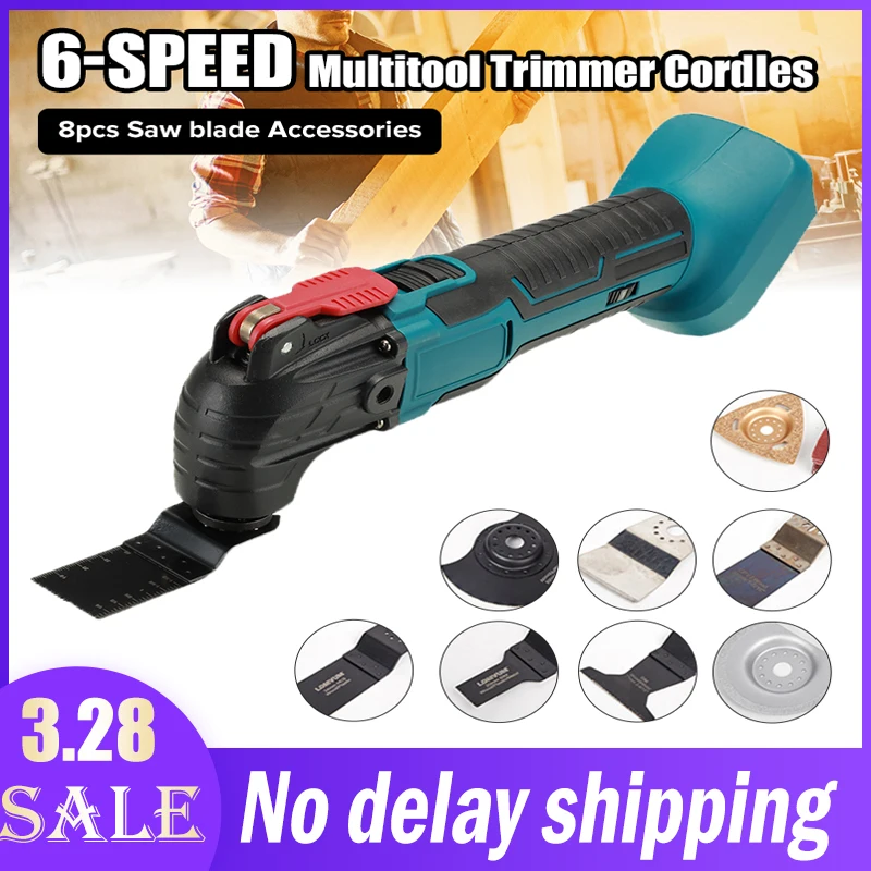 

Cordless Multi Function tool Electric Saw Renovation Power Tools with 8pcs Saw blade Accessories For Makita 18V Battery