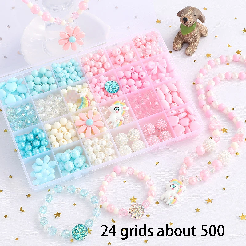 1 шт. набор бусин для девочек сделай сам |