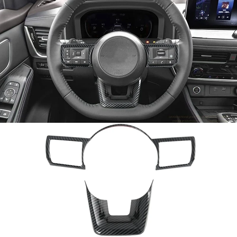Для Nissan Rogue X-Trail 2021 2022 2023 панель рулевого колеса рамка накладка аксессуары для