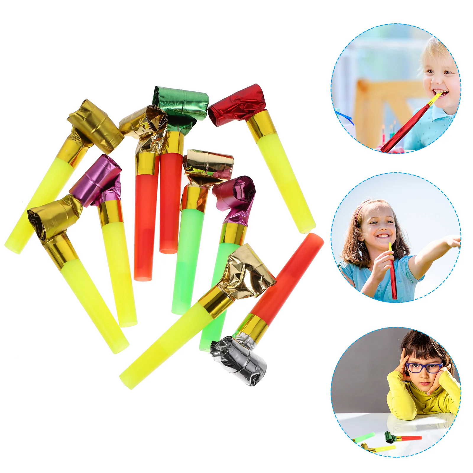 10 шт. рога для вечеринки шумогенераторы детские свистки реквизит поддержки