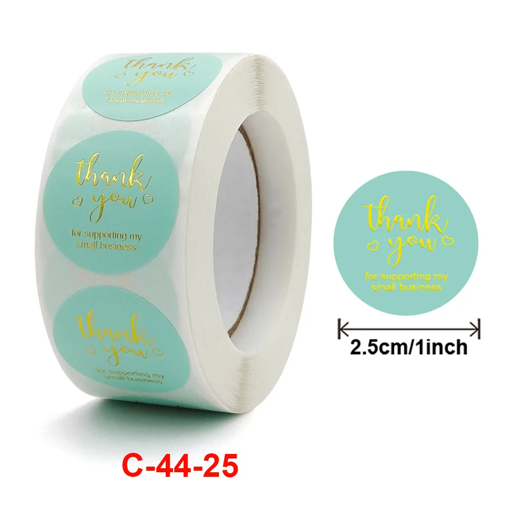 

Roll bronzing thank you thank you for supporting stickers business goods gifts decorative sticker