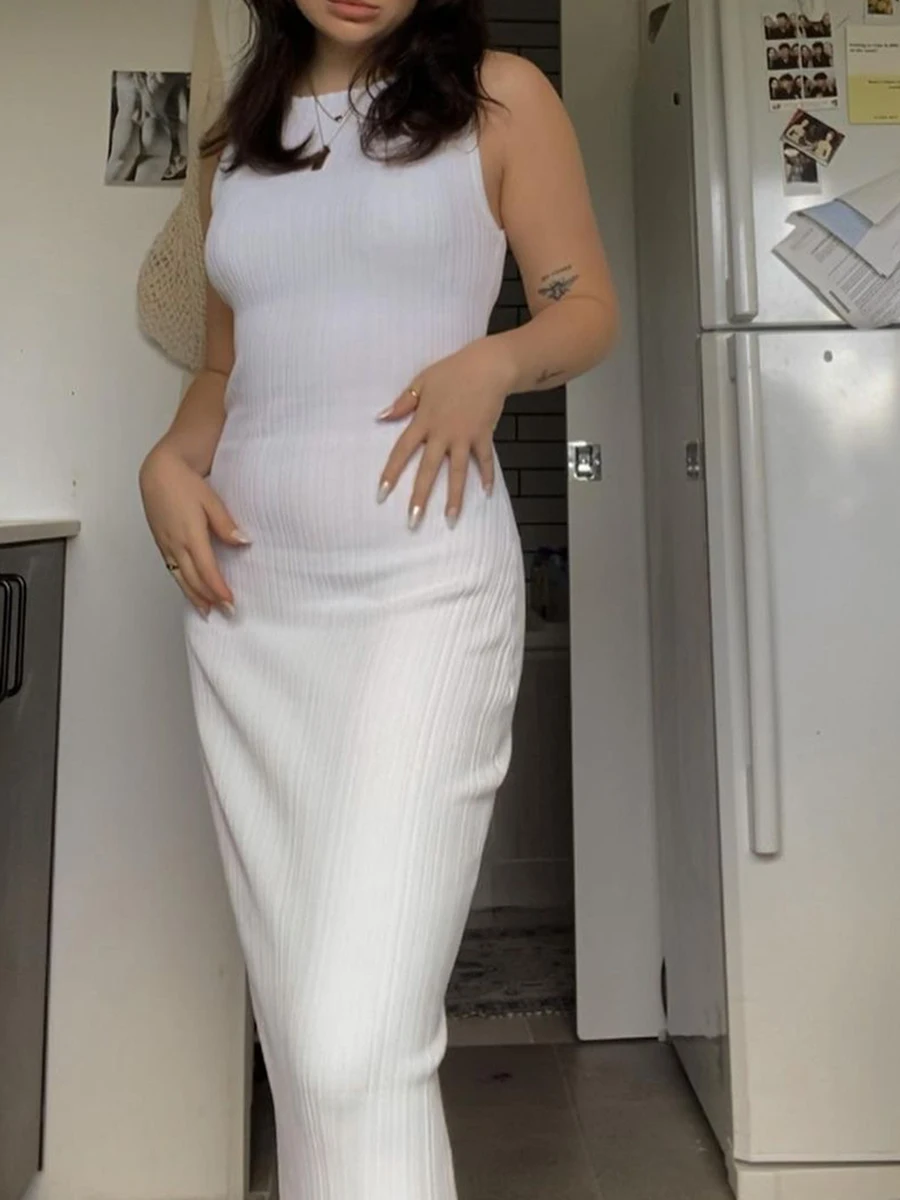 

Женское сексуальное длинное платье-карандаш с V-образным вырезом и открытой спиной