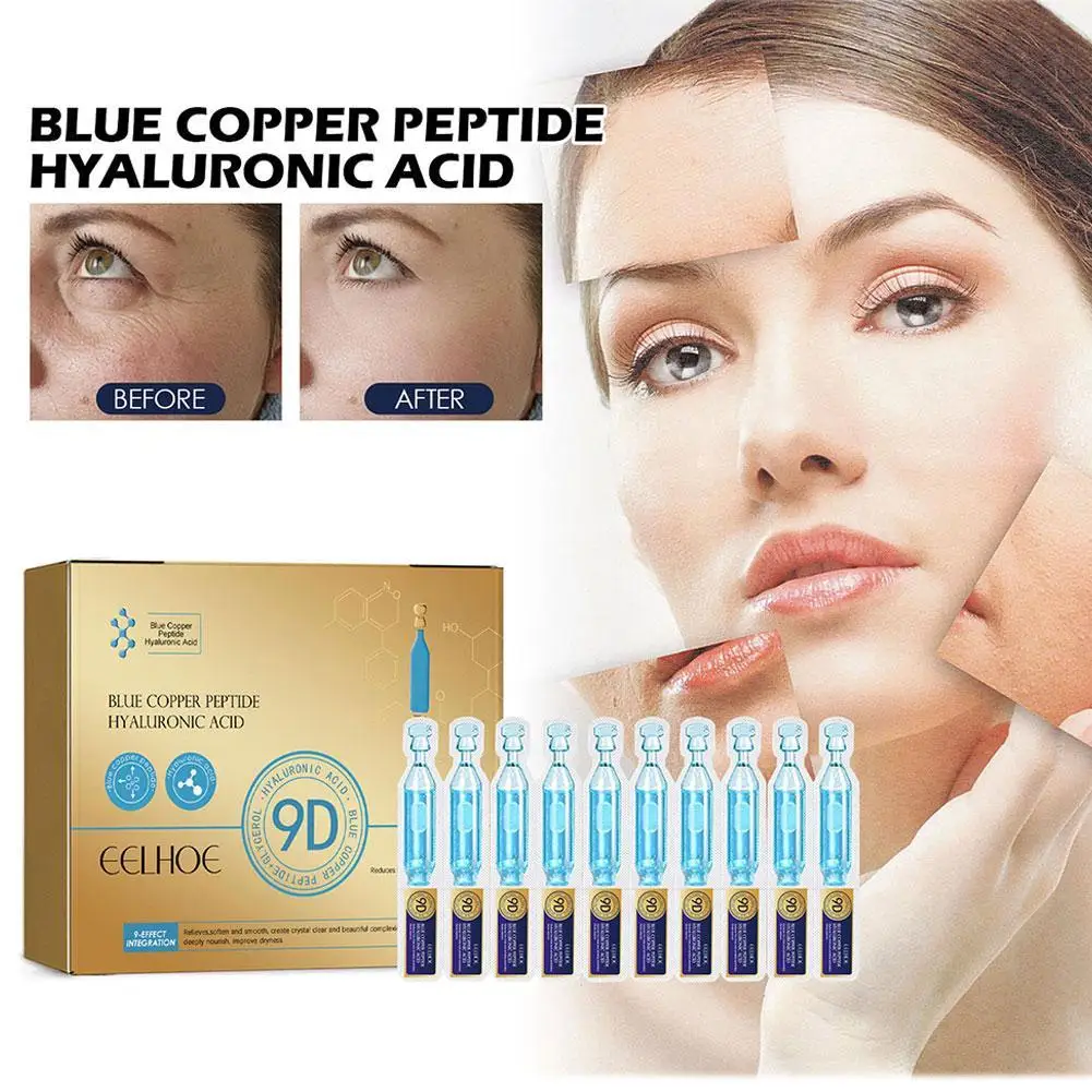 

10pcs 1.5ML Hyaluronic Acid Microneedle Mesotherapy Ampoule HA Collagen Anti-Aging Essence BB Cream For Anti Wrinkle