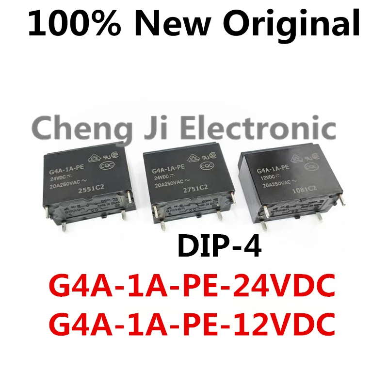 10 шт./лот G4A-1A-PE-12VDC 、G4A-1A-PE-24VDC DIP-4 новое оригинальное электромагнитное реле