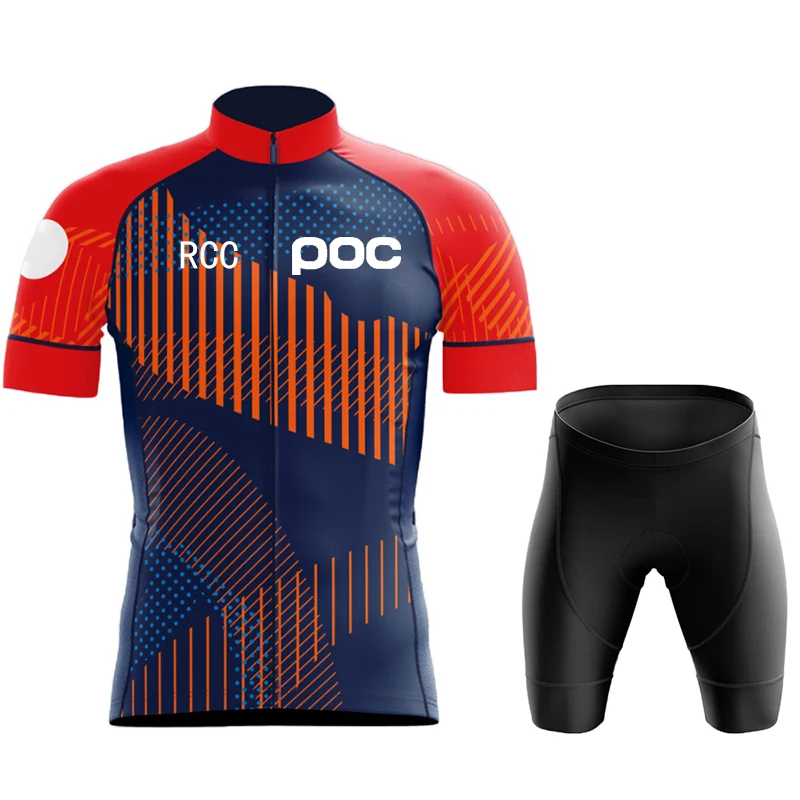 Nieuwe Rcc набор велосипедных фар Fiets Team Korte Mouw Maillot Ciclismo Mannen trui Zomer Ademend Fietsen одежда
