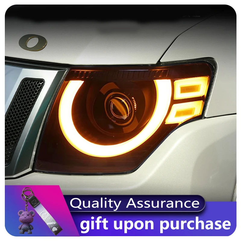 Пара автомобилей для Mitsubishi Pajero 2005-2021 V93 Xenon V97 V87 передняя лампа светодиодная DRL