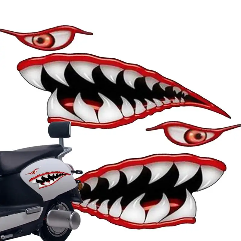 Наклейка на автомобиль с изображением акулы декоративные наклейки кузов