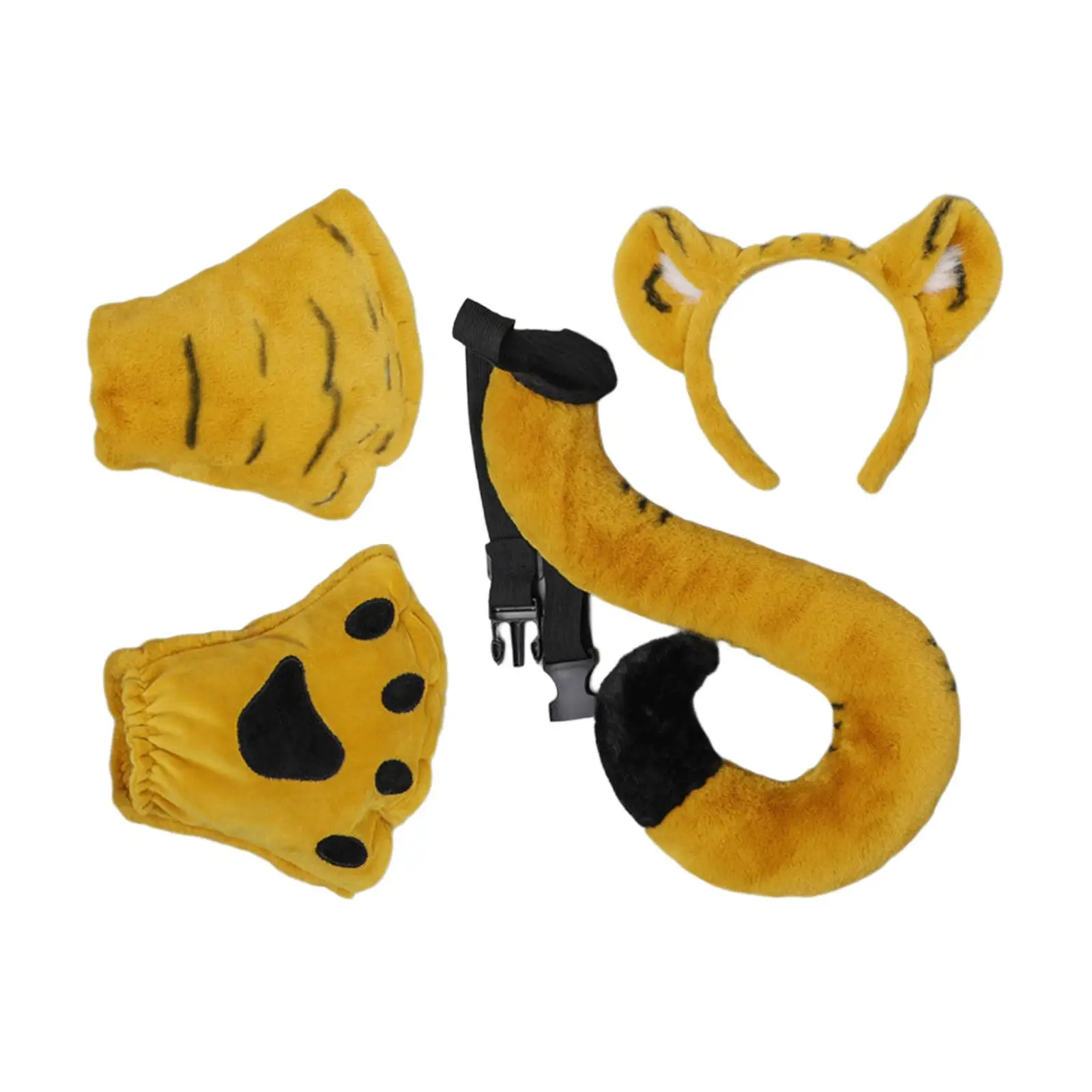 

Набор Костюмов тигра, нарядное платье, повязка на голову для вечеринок, аксессуары на день рождения