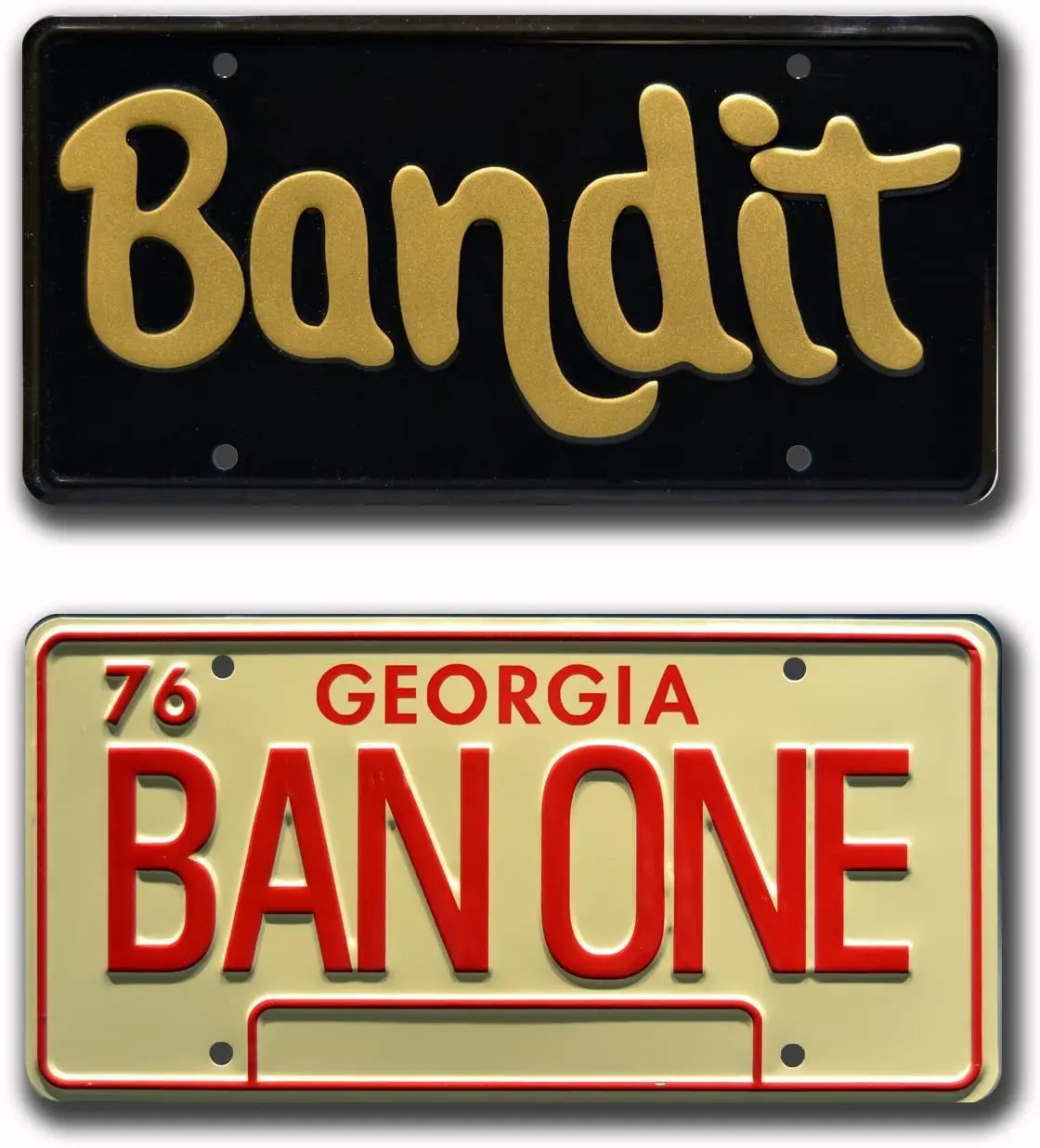 

Celebrity Machines Smokey and The Bandit | Burt Reynolds | Metal Stamped License Plates
