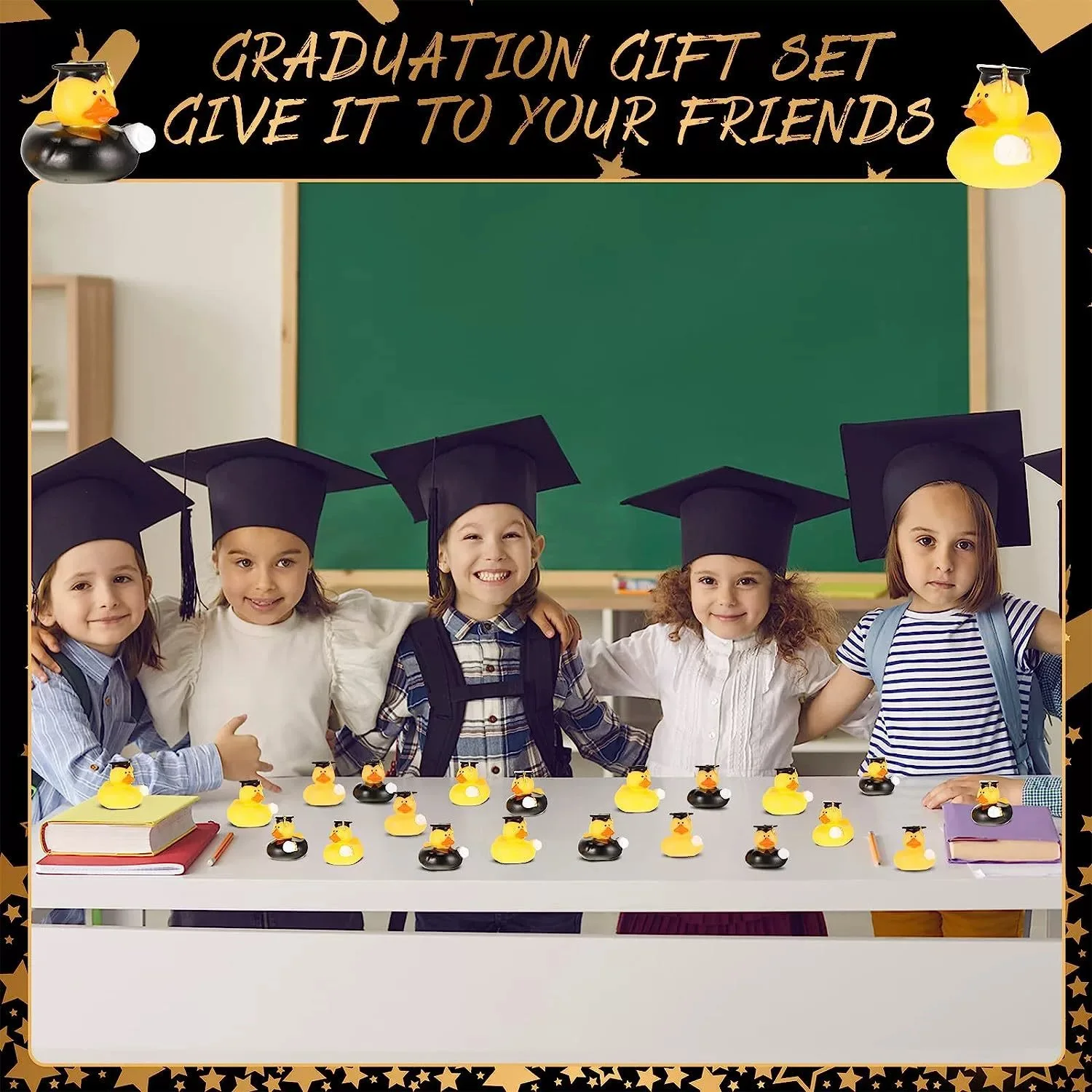 Выпускные резиновые утки подарки на выпускной утка объемные сувениры для