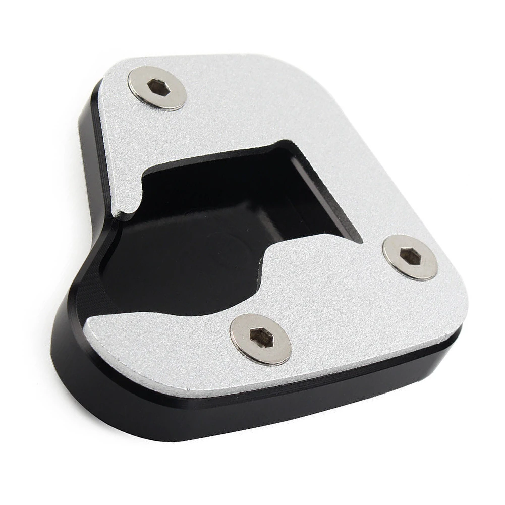 

Extension Plate Pad Side Stand Extension Pad Brand New CNC Aluminum Direct Replacement Silver Black For SUZUKI HAYABUSA