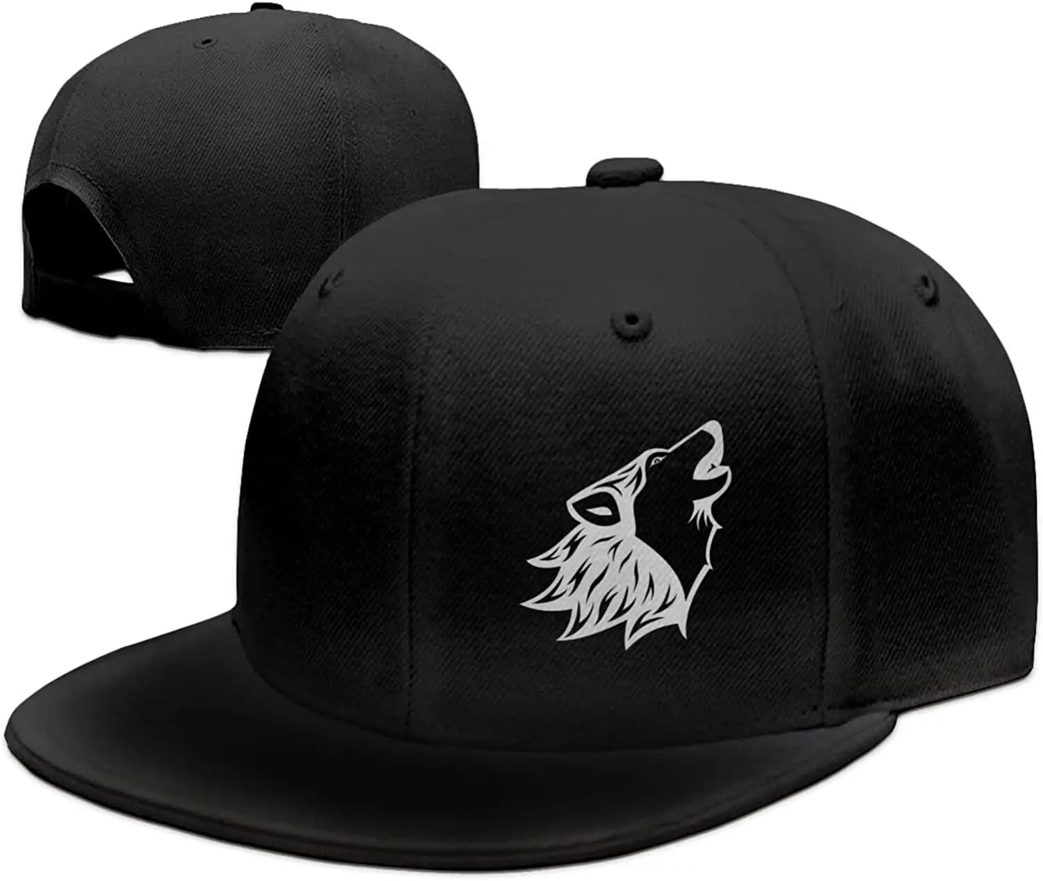 

Бейсболка с волком для мальчиков и мужчин, Регулируемая Кепка с плоским верхом, с забавным подарком
