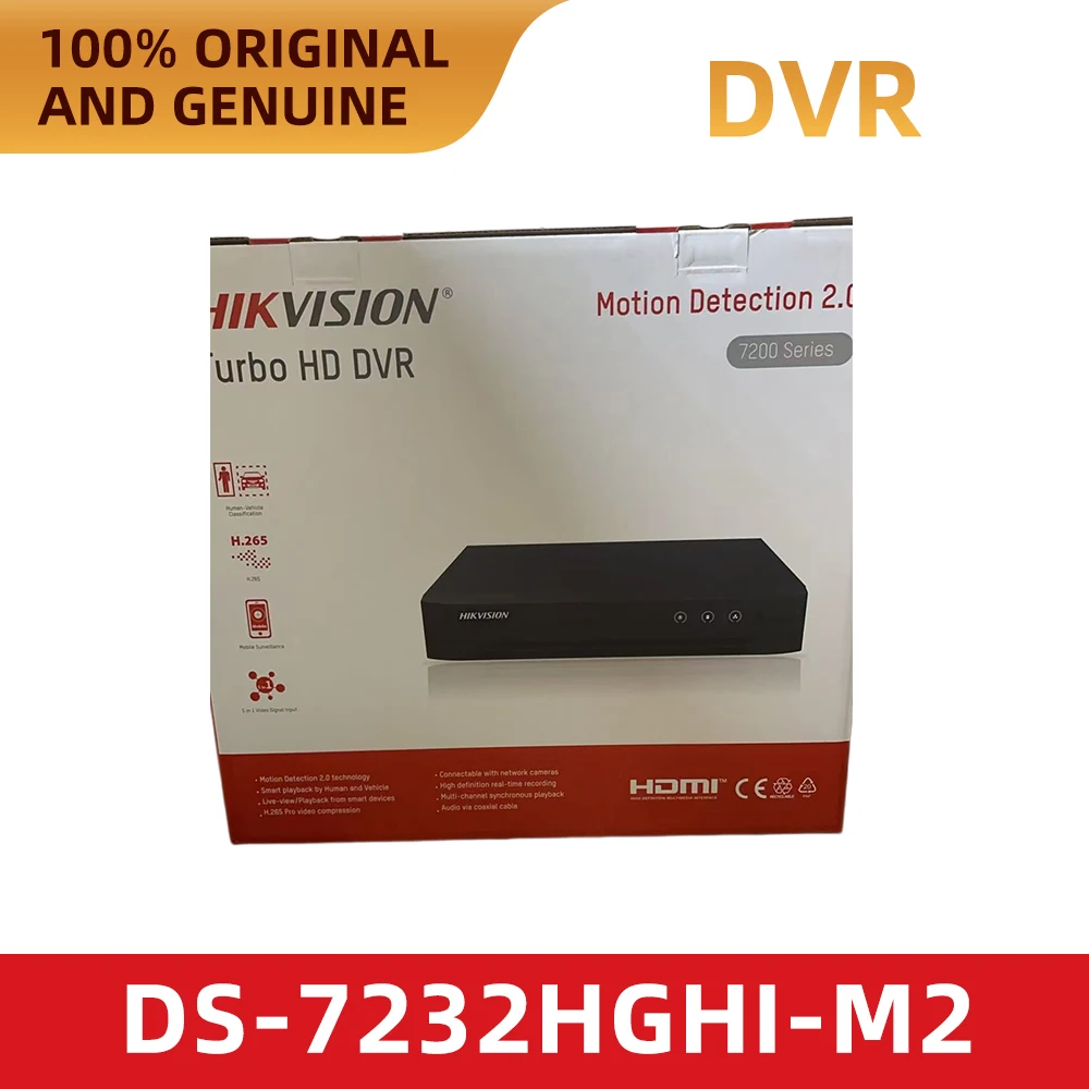 Фото Hikvision DS-7232HGHI-M2 32-канальный 5-в-1 XVR H.265+ 2SATA гибридный видеорегистратор HDTVI AHD CVI CVBS IP-камера с функцией обнаружения людей и транспортных средств №3