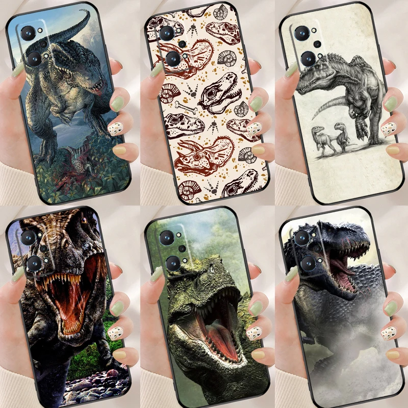 Накладка с узором динозавра юрского периода для Realme GT Neo 2 Master 8 Pro C21 8i OnePlus 8T 9R 9 Nord2.