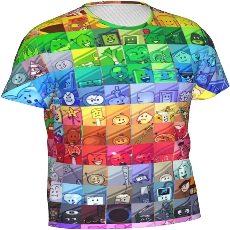 Фото Jacknjellify BFDI Battle For Dream Island футболки Merch для женщин и мужчин повседневные футболки с короткими рукавами уличная футболка стильная Camiseta №1