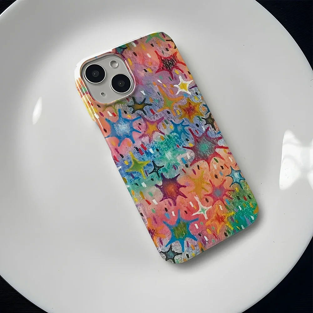 Фото Clmj Fantasy stars galaxy roaming Чехол для телефона для iPhone 16 15 14 13 12 11 Pro Max XS XR XSMax 6 7 8 Plus Глянцевый жесткий чехол из жесткого ПК HD №2