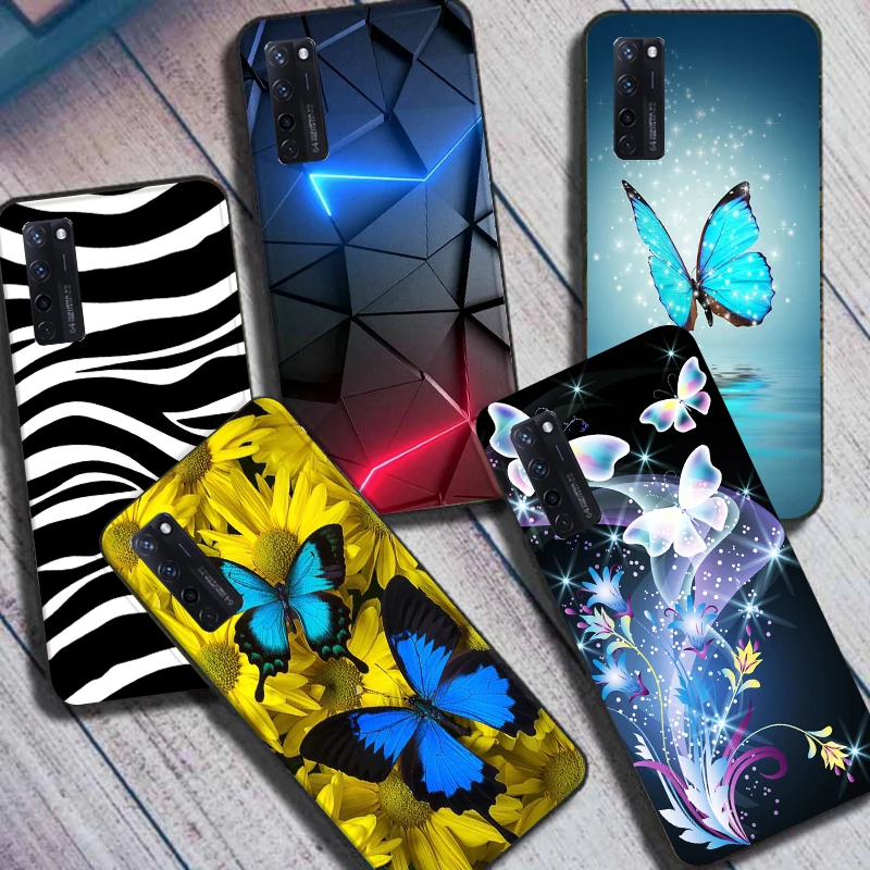 Бабочка для ZTE Axon 20 5G чехол силиконовый мягкий чехол для телефона с принтом для ZTE Axon 20 4G чехол s Axon20 бампер из ТПУ