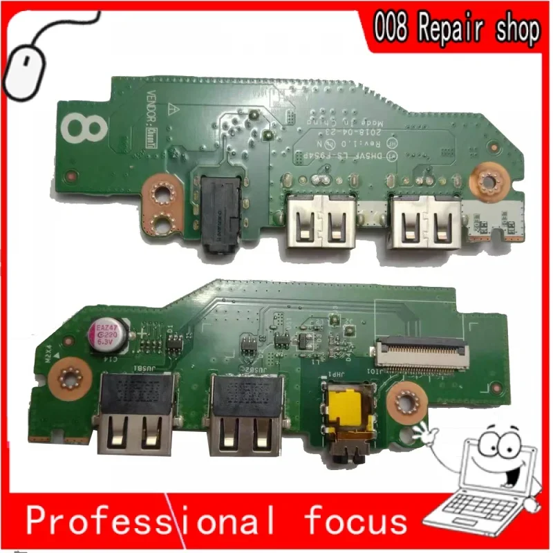 Аудиоплата USB DH5VF LS-F954P для ACER Nitro 5 AN515-51 AN515-52 AN515-53 A715-71G A715-72G Predate Helios 300 PH315-51