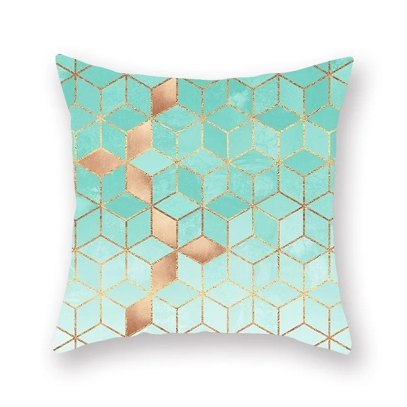 

Чехол для подушки в геометрическом стиле, 45x45 см