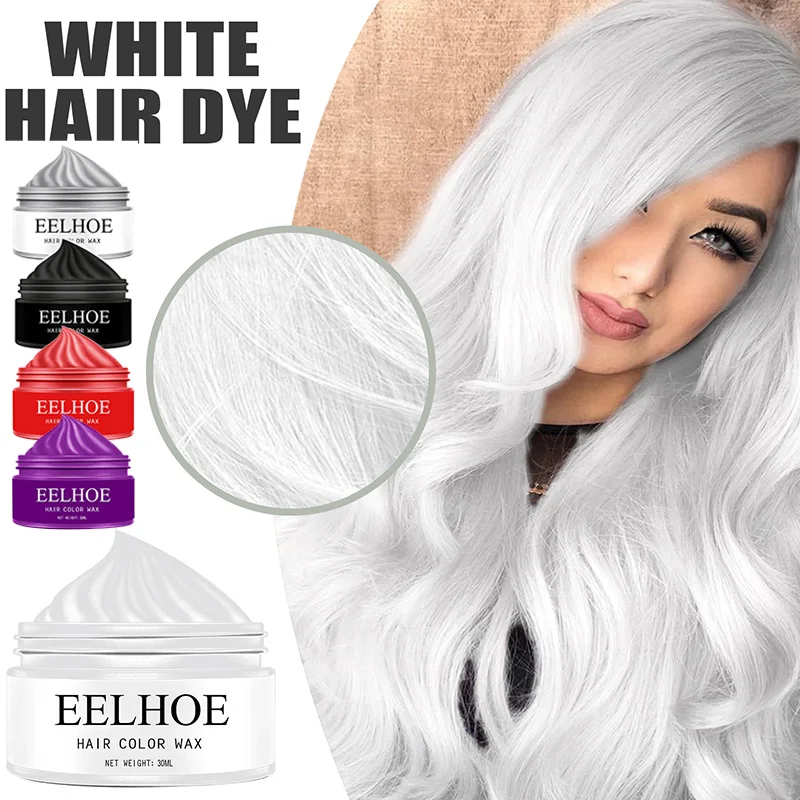 

Hair Coloring Dye Wax Styling Washable Natural Matte Hairstyle Strong Gel Cream Women Men Non-Greasy Hair Mud For Cosplay Party