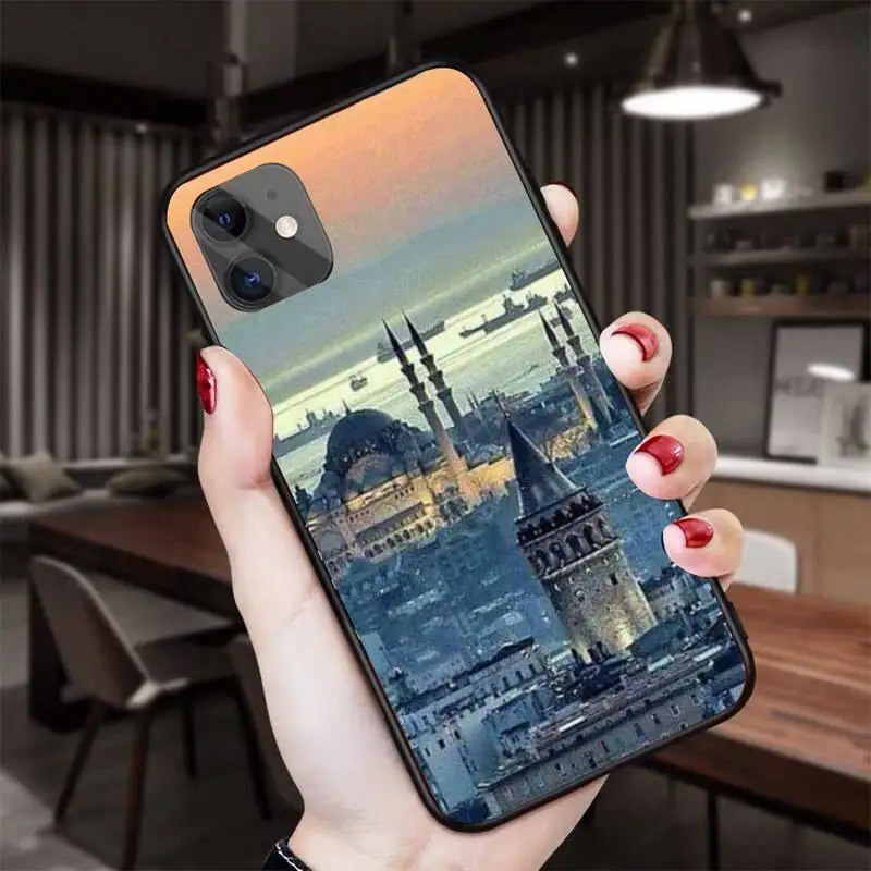 Чехол для телефона с турецким принтом стеклянный чехол Iphone 11 12 13 Pro Max 5s 6s 7 8 Plus X Xr Xs