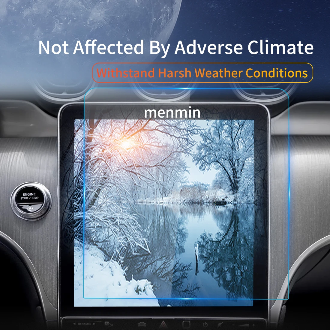 Автомобильные наклейки для Benz GLC 2023 Защита экрана автомобиля аксессуары