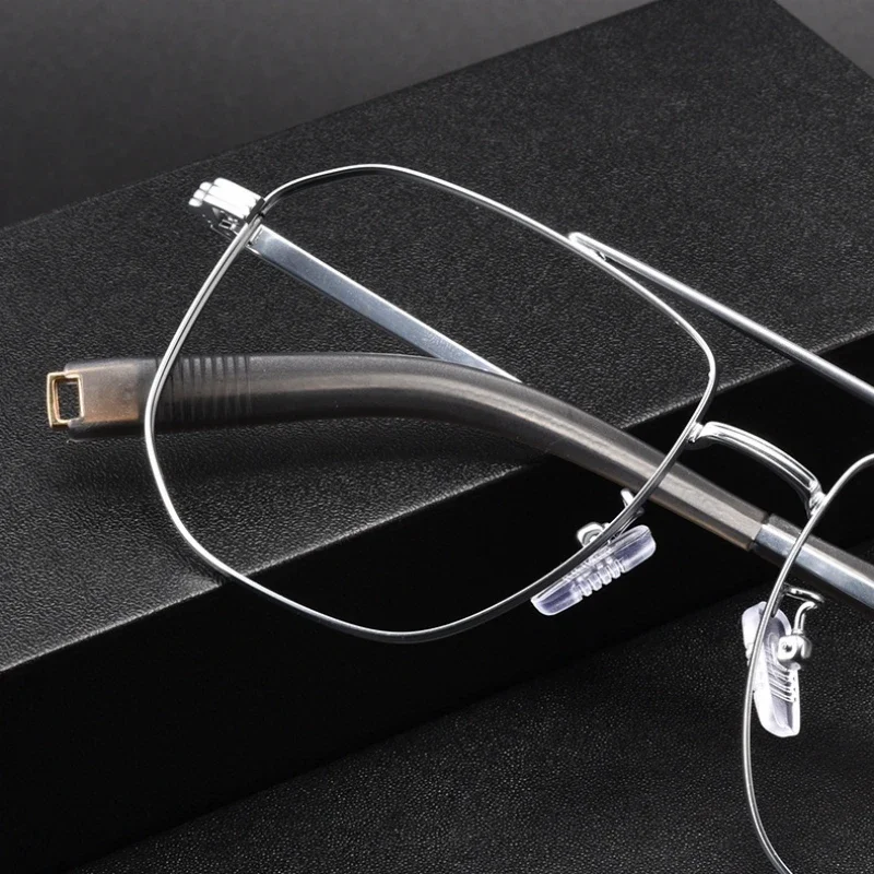 KJDCHD модные двухлучевые очки винтажные роскошные из чистого титана оптические по