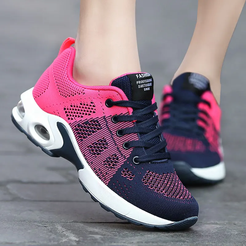 

2023 Summer Fashion Woman Vulcanize Shoes Platform Casual Sneakers Women Shoes Flats Mesh Breathable Shoes Female Zapatillas