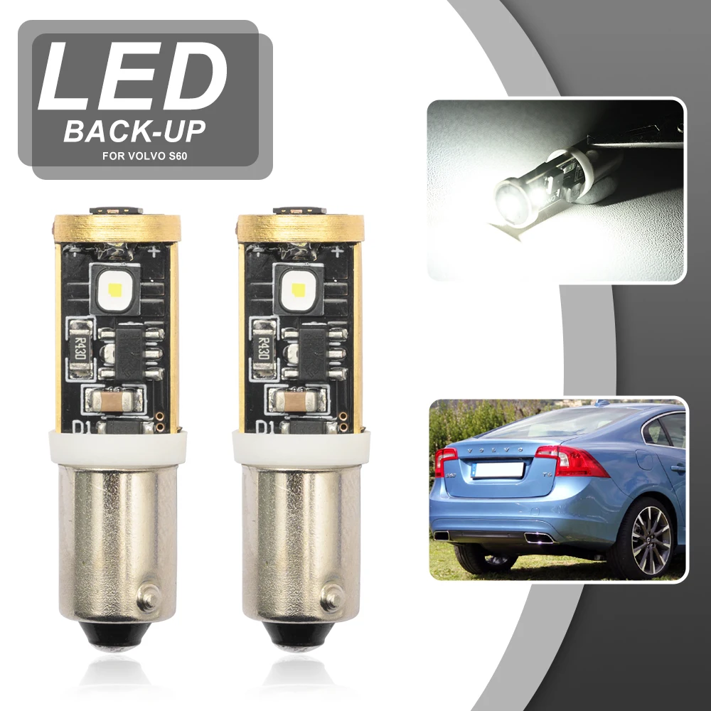 Фото 2 шт., автомобильные фонари заднего хода для Volvo S60 MK2 2010-2018 BAY9S H21W №1