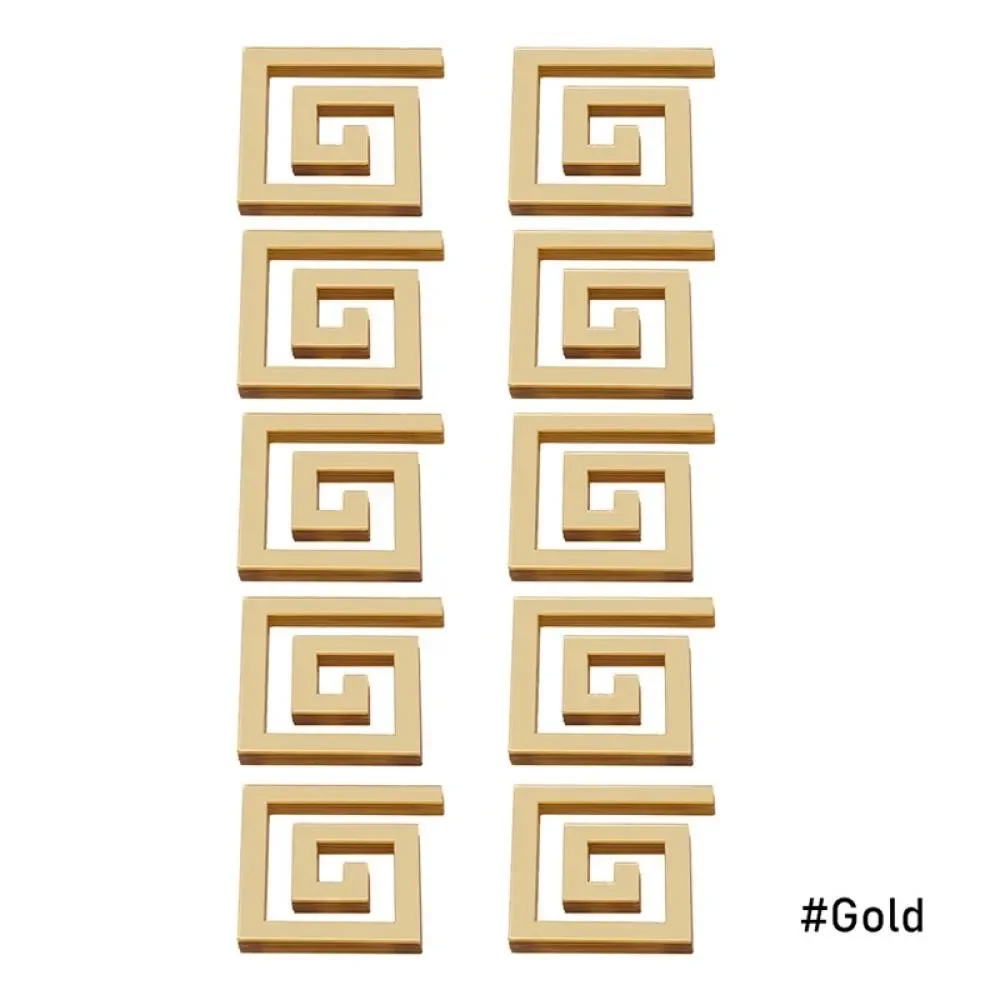 10 шт./набор зеркальные акриловые наклейки для украшения стен