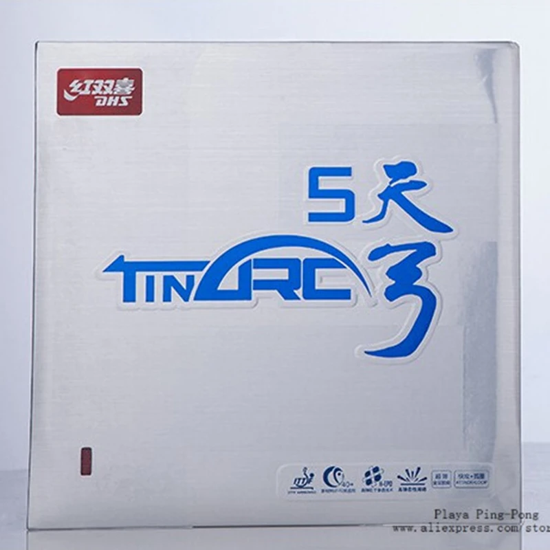 

DHS TinArc 5 Оловянная дуга 5 (суперэластичная, не липкая) Резина с губкой для настольного тенниса (пинг-понга)