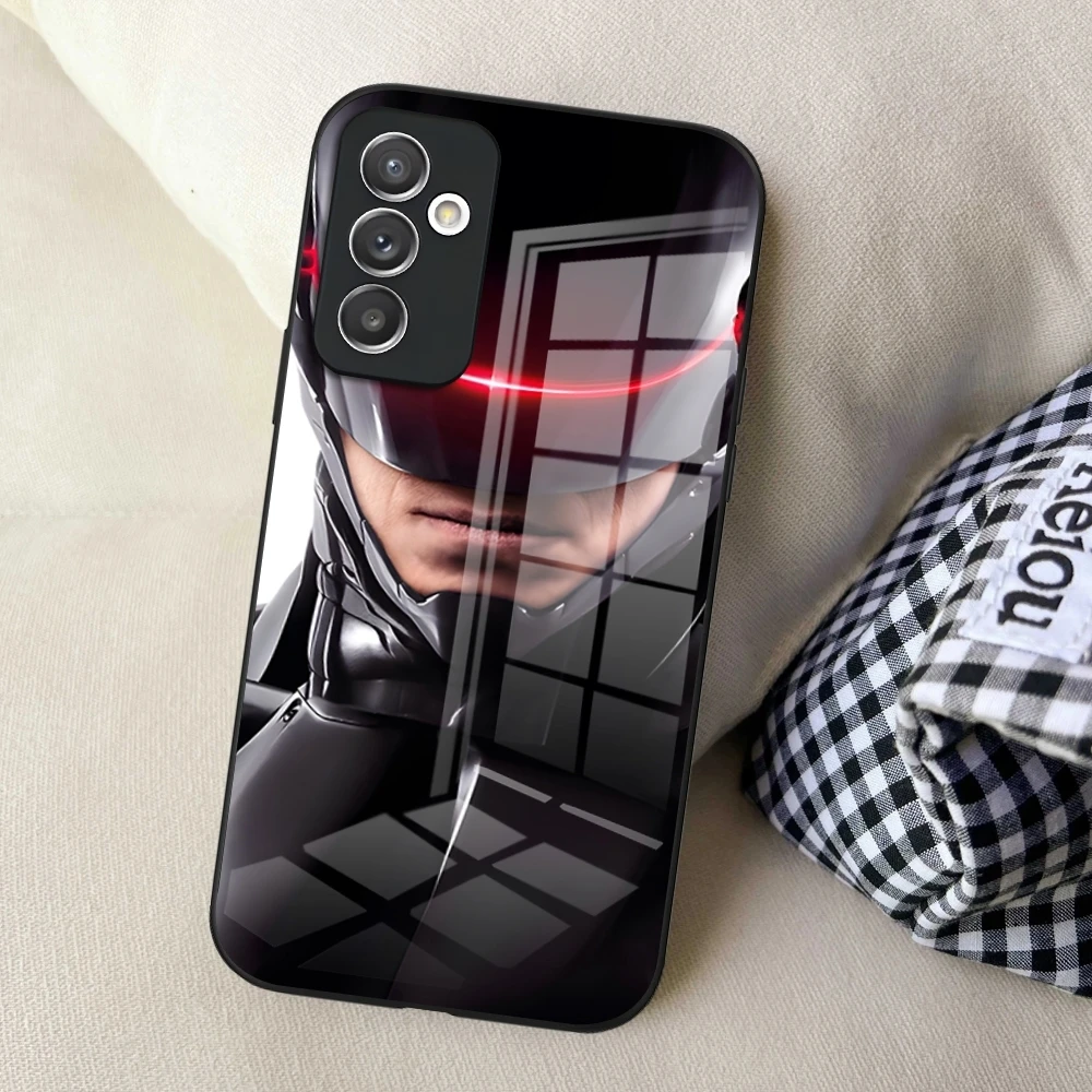 Чехол для телефона ROBOCOP Samsung S24 Ultra S23 S22 S20 Fe S21 Plus Galaxy A54 A34 A24 A53 A16 стеклянный чехол
