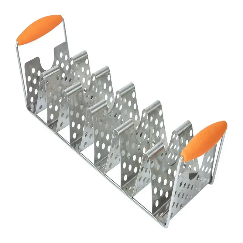 

Steel Taco Rack Holder with Handles