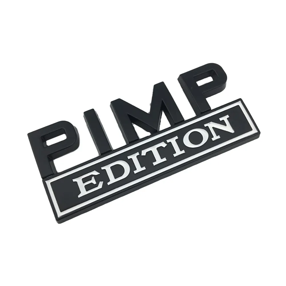 80x30mm Car Sticker Badges Emblem PIMP EDITION Truck Brand New Durable