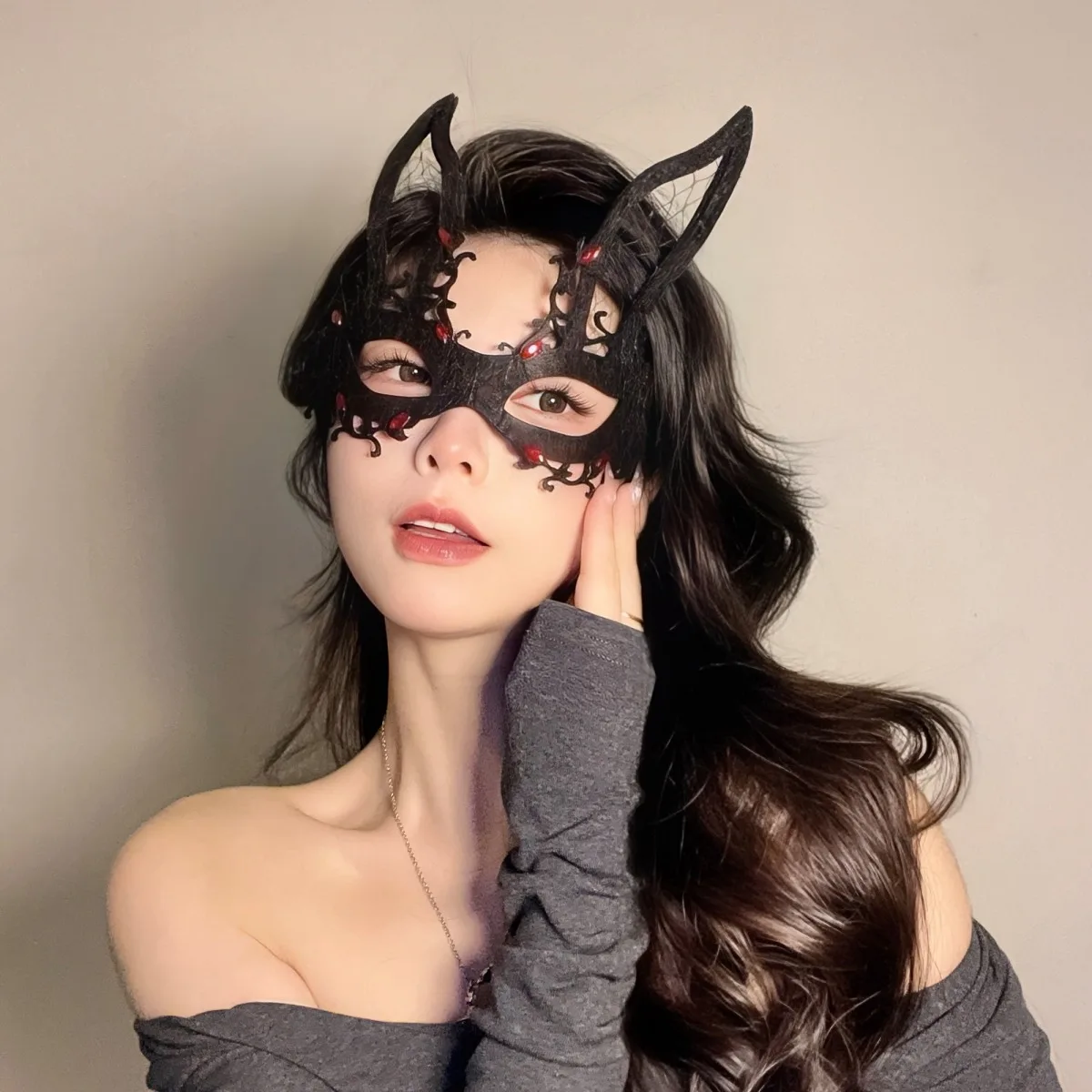 Черная сексуальная женская полая кружевная маскарадная маска для лица вечерние