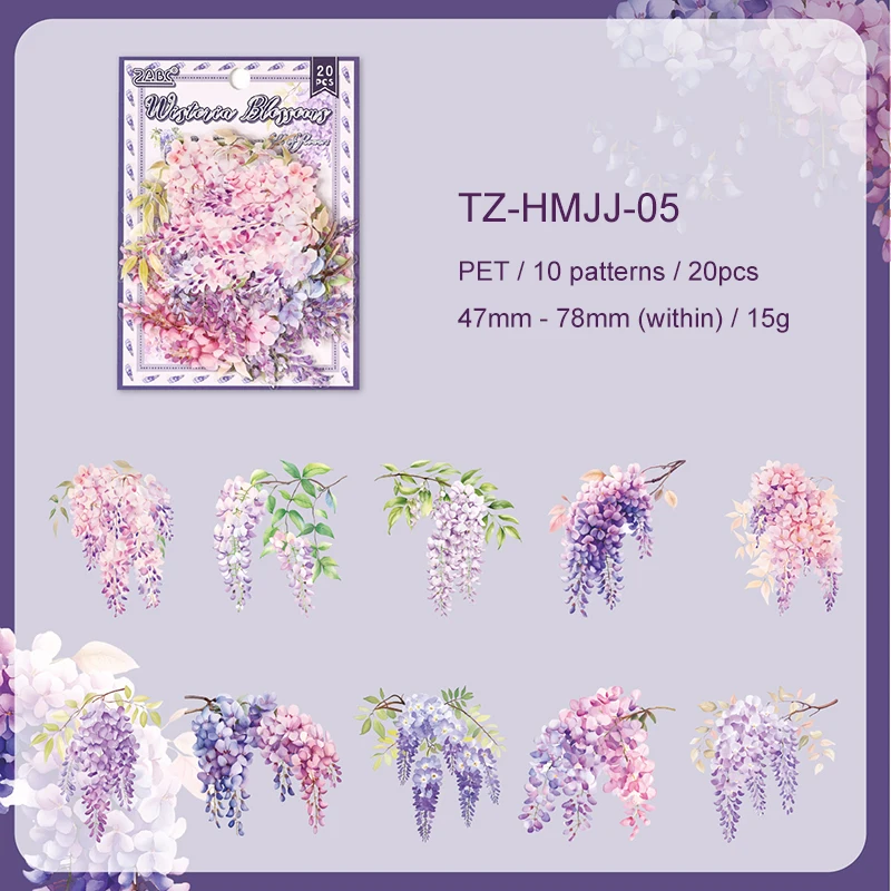 

Набор стикеров JIANWU Flowers Are in Good Place Series