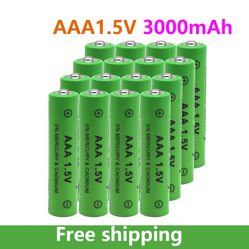 

New 1.5V AAA Battery 3000mAh Rechargeable Battery NI-MH 1.5 V AAA Battery for Clocks Mice Computers Toys So on + Free Shipping