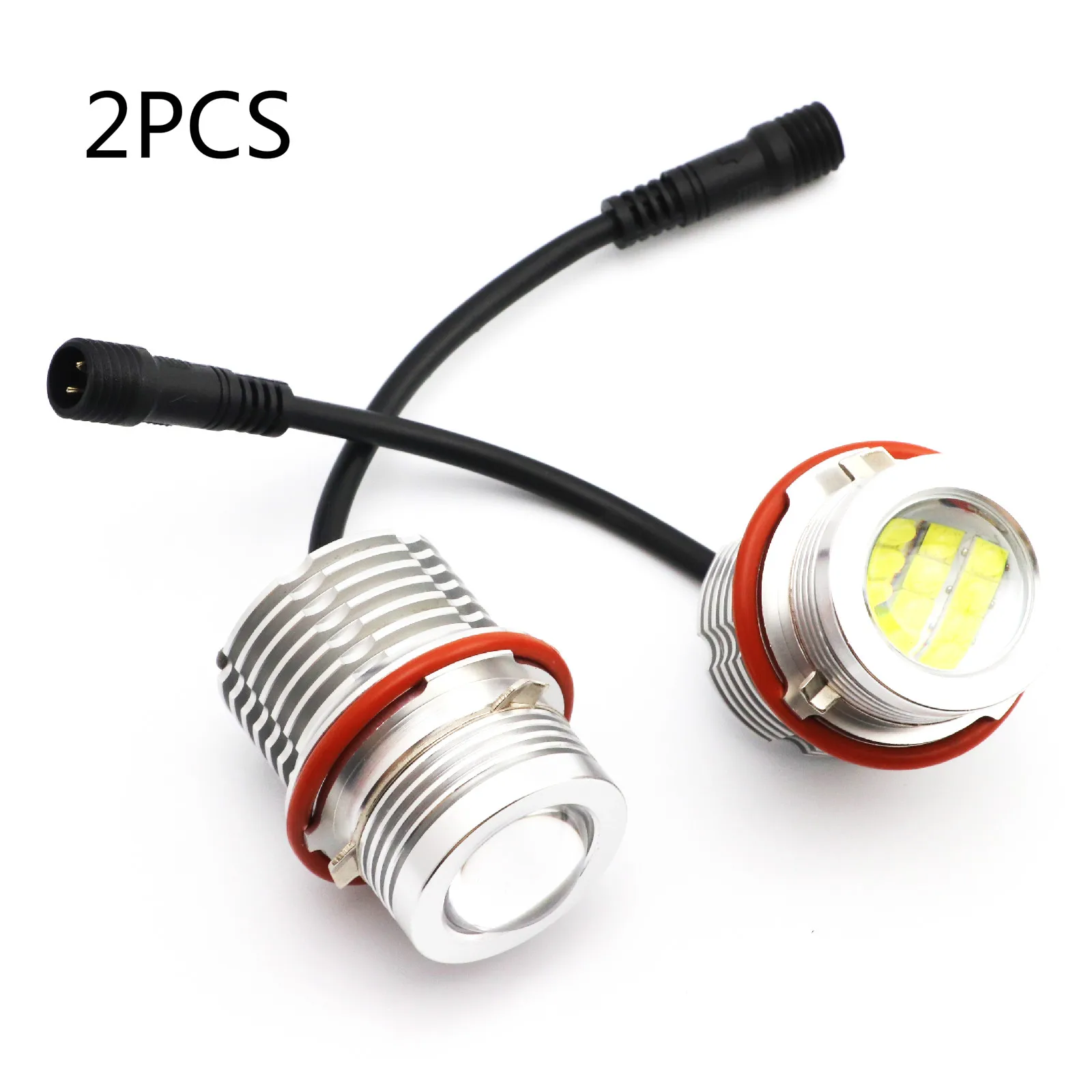 2 шт., 120 Вт, 6000 К, светодиодные лампы Angel Eyes, габаритные огни, лампы для BMW E87 E39 M5 E60 E61 E63 E64 M6 E65 E66 E83 X3 E53 X5 2000-2008