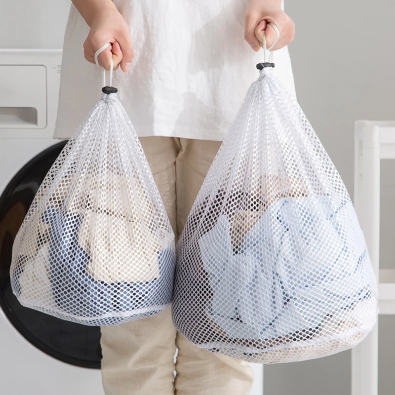 

Mesh Washing Bags Underwear Dirty Bra Laundry Bag Basket Clean Organizer Drawstring Beam Port Household Clothes Shoe Storag