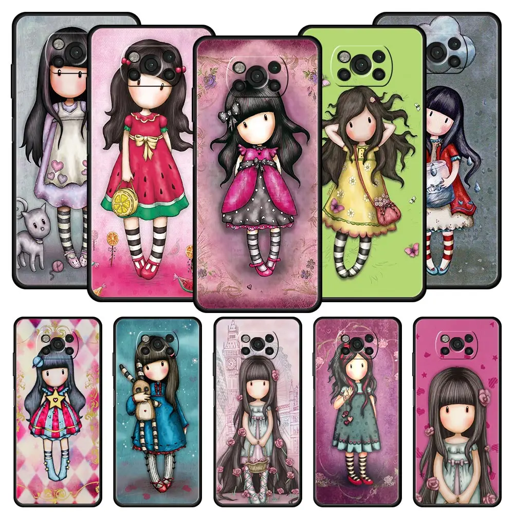 

s-Santoro-G-Gorjuss cartoon girl Phone Case for Xiaomi Poco X3 NFC F3 M3 M4 Mi Note 10 12 11 Ultra 11T Pro 10T Lite 5G 9T 11i