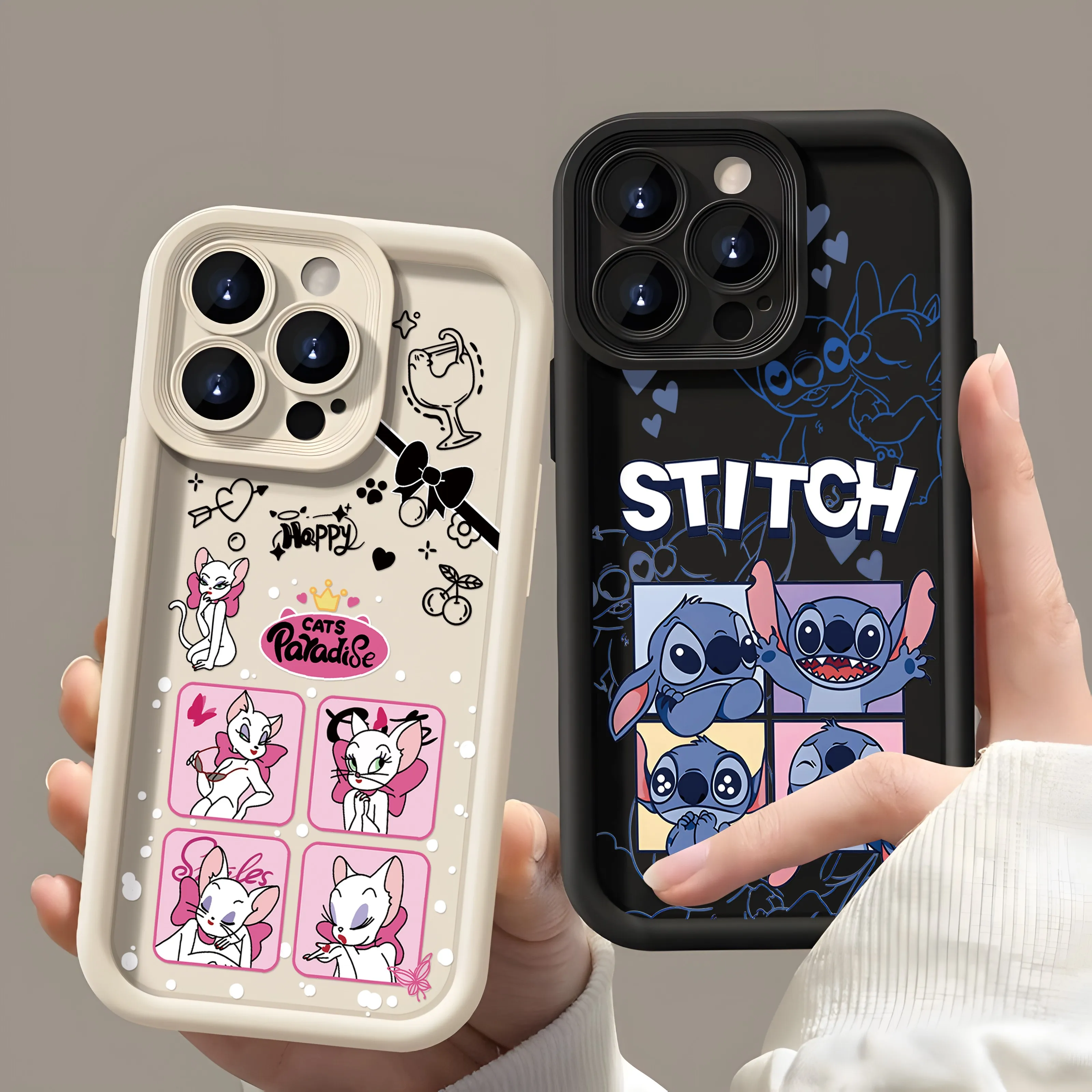 Чехол для телефона Disneies Stitch Mary Cat Xiaomi Redmi 9A 9C 10 10C 12 12C K30 K40 K50 Note 11 13 Pro