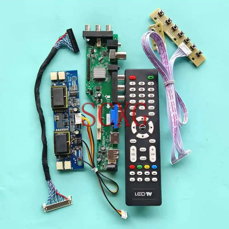 

DVB Digital LCD Controller Board Fit M216H1 CLAA215FA01 USB VGA AV RF HDMI-Compatible 4-CCFL 1920*1080 DIY Kit 21.6" 30Pin LVDS