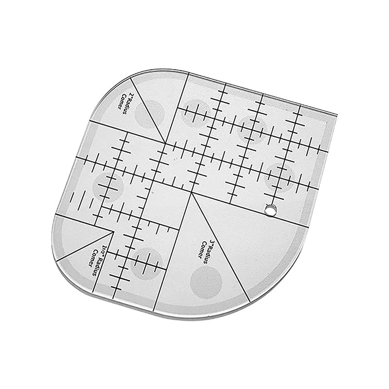 

Необычный изогнутый угловой резак, линейка для одеял, строчка, фотошаблон, аксессуары для шитья своими руками