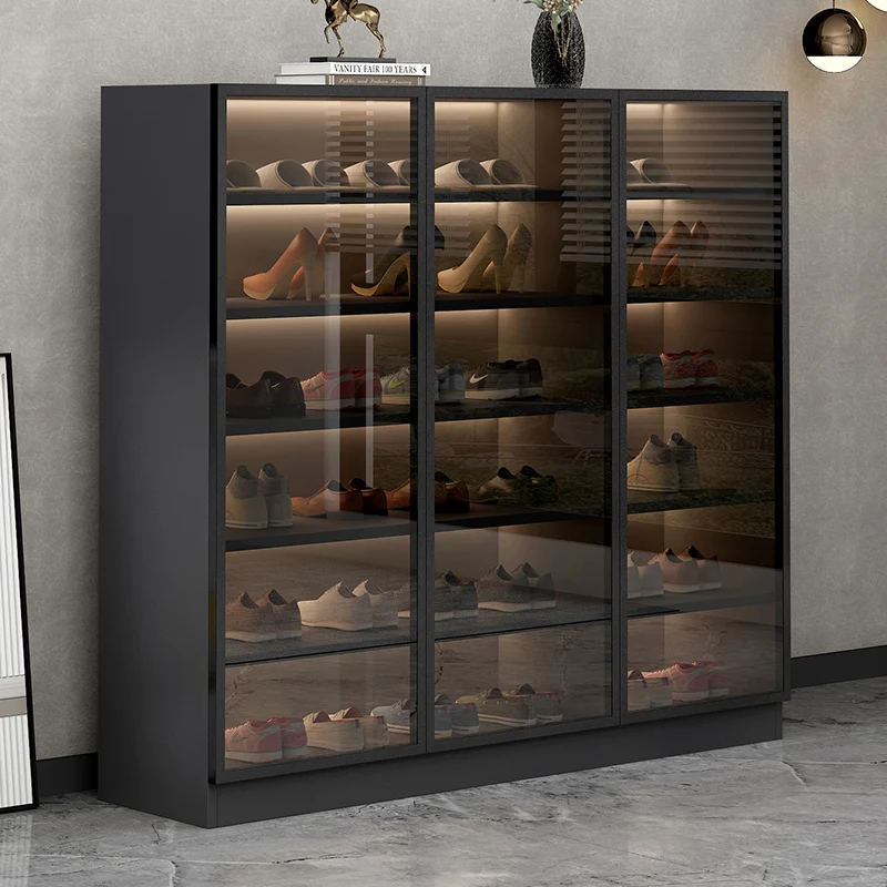 

Современные многоуровневые шкафы для обуви, стойка для хранения, шкаф для обуви с перегородками, коробка, органайзер для обуви, домашняя меб...